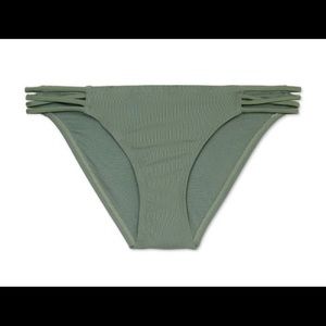 Strappy Hipster Bikini Bottom - Olive